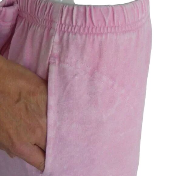 PRODUCE COMPANY Pants, L, Pink, Cropped, Elastic Waist, Umbrellas, Tree - Picture 5 of 12